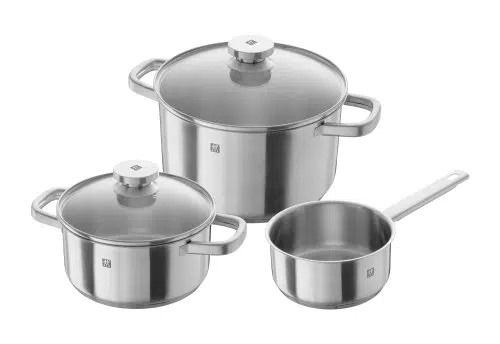 ZWILLING Batterie de cuisine, Argent, Set de 3 casseroles