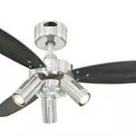 72290 Ventilateur de plafond d'intérieur à trois pales et trois lampes Jet Plus de 105 cm
