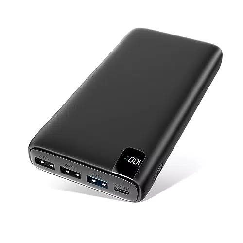 A ADDTOP Batterie Externe 26800mAh, 22.5W Batterie Portable USB C 20W PD Power Delivery avec Ecran LCD Power Bank avec 4 Ports USB pour Smartphone