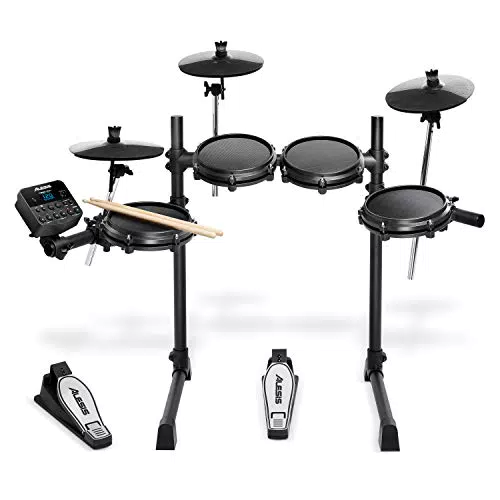 Alesis Turbo Mesh Kit - Batterie Électronique 7 Pièces en Peau Maillée avec Rack en Acier Ultra-Résistant