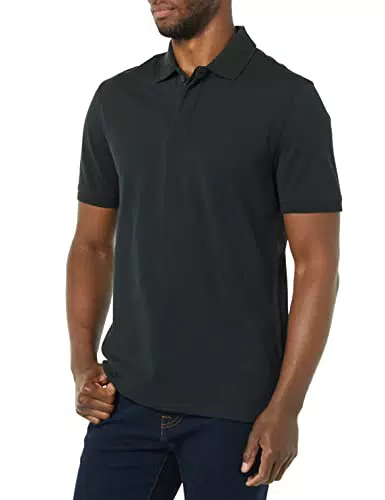 Amazon Aware Polo léger à Manches Courtes, en Coton piqué Homme