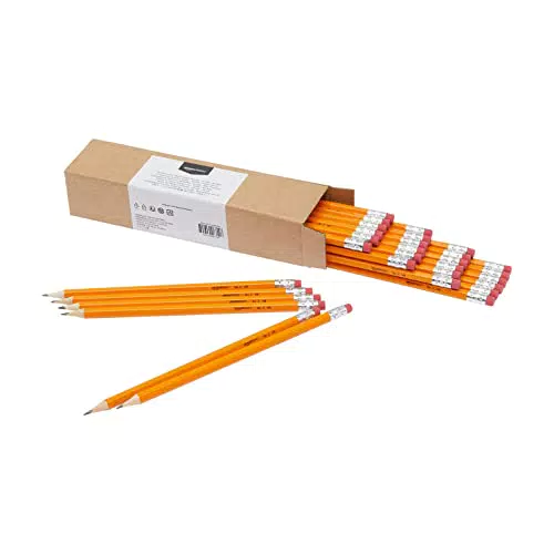 Amazon Basics Boîte de crayons à papier prétaillés HB n°2