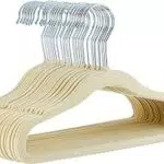 Amazon Basics Lot de 30 cintres en velours pour enfant Beige