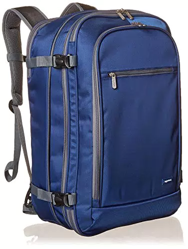 Amazon Basics Sac à dos cabine, Taille unique, Bleu marine