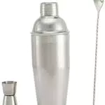 Amazon Basics Set cocktail 3 pièces en inox, 70 cl