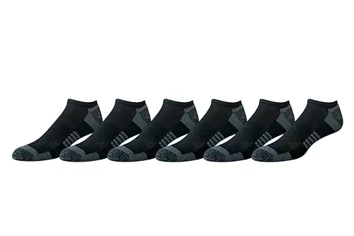 Amazon Essentials Chaussettes Invisibles Athlétiques à Semelle Renforcée en Coton Homme