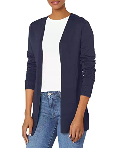 Amazon Essentials Gilet Ouvert sur Le Devant Léger Femme