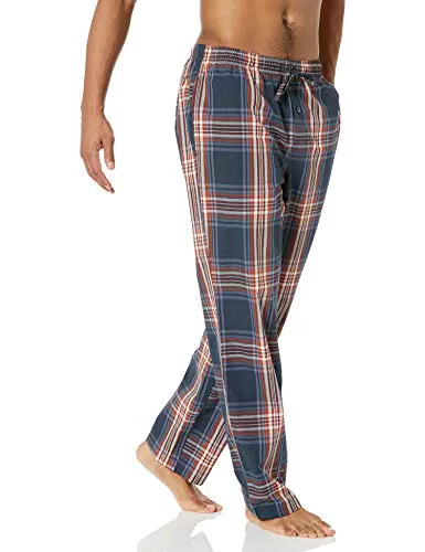 Amazon Essentials Pantalon de Pyjama Tissé Coupe Droite Homme