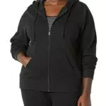 Amazon Essentials Sweatshirt à Capuche Entièrement Zippé en Molleton et Éponge Femme