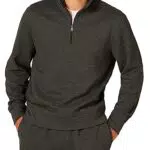 Amazon Essentials Sweatshirt en Polaire, à Manches Longues et Fermeture éclair Homme