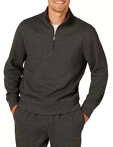 Amazon Essentials Sweatshirt en Polaire, à Manches Longues et Fermeture éclair Homme
