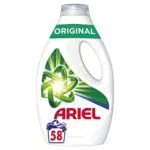 Ariel Lessive Liquide, 58 Lavages, Original, Blancheur Améliorée Et Lavage Impeccable En Un Lavage Même A Basse Température