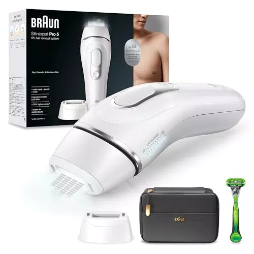 Braun Silk Expert Pro 5 IPL, Épilateur Lumière Pulsée