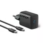 Chargeur USB-C 30 W, Chargeur Anker 312 avec Design Compact et Pliable