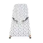 CHILDHOME; Housse Compatible pour Transat Bébé Evolux; 100 pourcent Coton; Facile à enfiler; Doux; Agreable au toucher; Motif Leopard