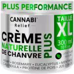 CRÈME DE CHANVRE 300 ml, Crème Pour Les Articulations Et Les Muscles Avec Effet Rafraîchissant