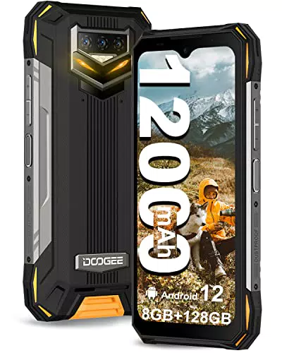 DOOGEE S89 Téléphone Portable Incassable, 12000mAh/33W