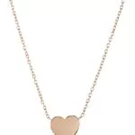 Fossil Collier Pour Femmes Vintage Iconic, 40.6 Cm + 5.1 Cm / L:10mm Collier En Acier Inoxydable Doré Rose