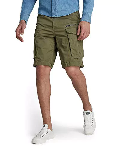 G-STAR RAW Rovic Relaxed Short Homme, Vert, 30