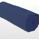 HOME LINGE PASSION, Drap Housse Bleu Fonce 90x190 +30 cm 100% Coton 57 Fils