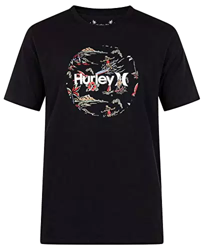 Hurley Evd Town Country S/S T-Shirt, Noir, XXL Homme