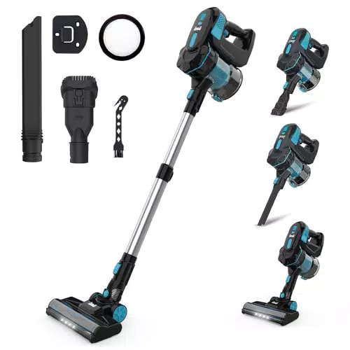INSE Aspirateur Balai sans Fil, Aspirateur sans Fil Puissant 20000pa