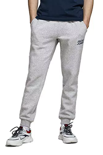 Jack and Jones Hommes Sweat Pantalons Pantalon De Sport Gris Melange Small