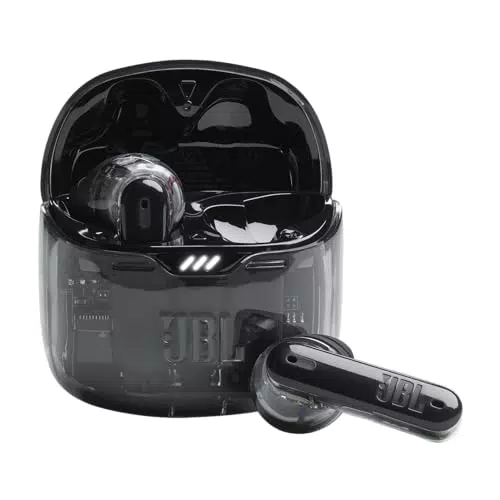 JBL Tune Flex Ghost Edition Wireless Bluetooth Headphones with Active Noise Cancelling - Black