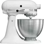 Kitchenaid 5K45SSEWH Série Classic Robot Mixeur Multifonctions Blanc