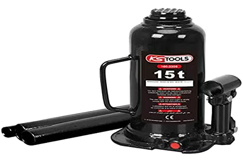 KS TOOLS 160.0356 - Cric Bouteille Hydraulique - Capacité 15 Tonnes