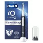 Oral-B iO 3N Brosse à Dents Électrique, Noir, Brossette Ronde