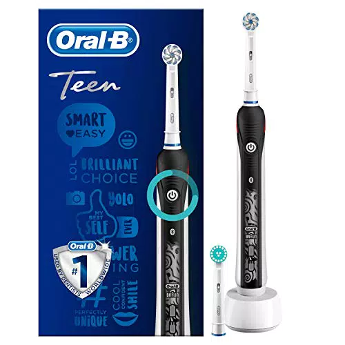 Oral-B Teen Brosse À Dents Électrique Rechargeable Avec 1 Manche Et 1 Brossette