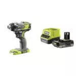 Ryobi - Visseuse à chocs BRUSHLESS 18V - 4 modes : 50/100/270 Nm/Mode DeckdriveTM - hex 1/4''- 1 batterie 2Ah et 1 chargeur rapide