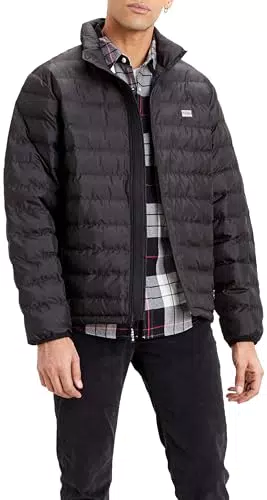 Short Down Packable Veste Homme Mineral Black M -