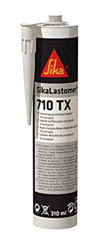 SikaLastomer 710 TX, Blanc, Mastic butyle pour joints d’étanchéité et calfeutrement pour carrosserie