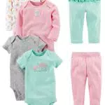 Simple Joys by Carter's Ensemble 6 Pièces Body et Pantalon Bébé Fille