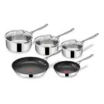 Tefal Jamie Olivers Cook's Direct Inox Batterie de cuisine 8 pcs