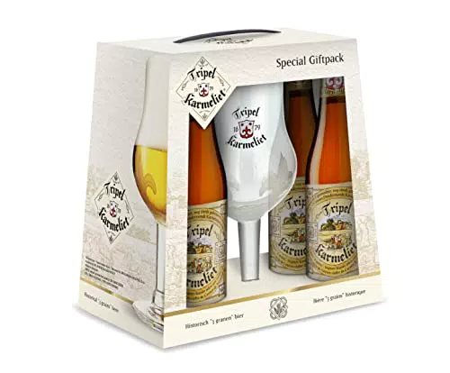 Tripel Karmeliet Bière Coffret 4 Bouteilles 33cl + 1 verre