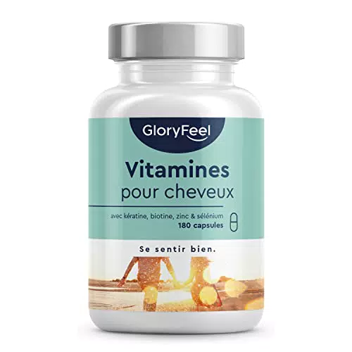 Vitamines avec Biotine, Zinc & Sélénium, Pousse Cheveux