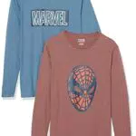 Amazon Essentials Disney, Marvel, Star Wars T-Shirts à Manches Longues Homme