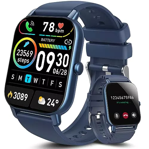 Aptkdoe Montre Connectée intelligente Femmes Homme avec Numérotation Fonction D'appel