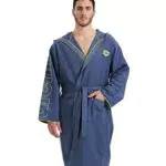 arena Zeal Plus Peignoir Microfibre Homme et Femme, Peignoir Microfibre avec Capuche et Poches