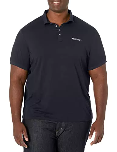 Armani Exchange 4 Buttons Polo, Bleu, Medium Homme