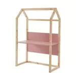 BAÏTA Bureau Enfant cabane Tiny Rose et pin