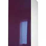 Berlioz Creations CP3HA Meuble Haut de Cuisine avec 1 Porte Aubergine Haute Brillance 30 x 34 x 70 cm