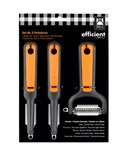 BRA Efficient Lot de 3 Éplucheurs