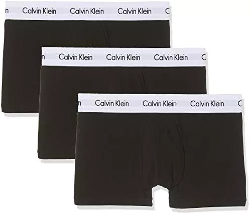 Calvin Klein Lot de 3 Boxers-Cotton Stretch Caleçon - Homme - Noir -