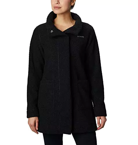 Columbia Panorama, Veste Longue pour Femme Noir