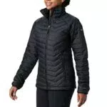 Columbia Powder Lite, Veste à capuche, Femme, Noir