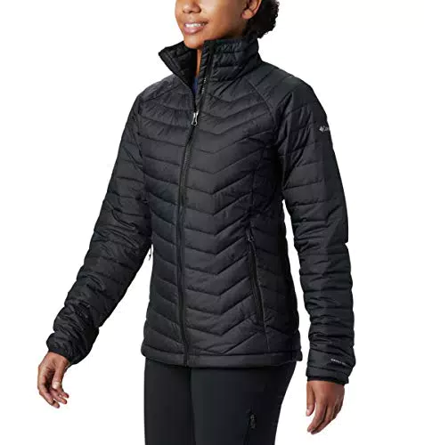 Columbia Powder Lite, Veste à capuche, Femme, Noir